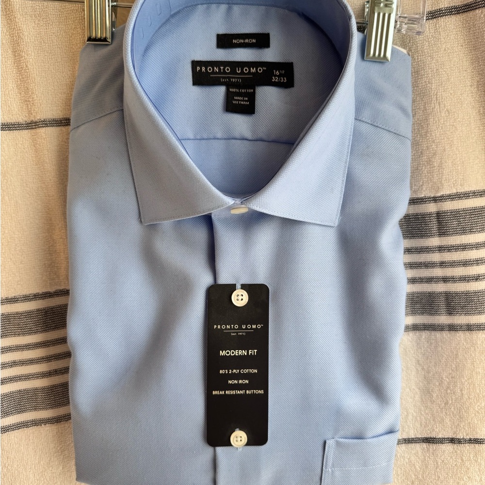 Pronto Uomo Light Blue Dress Shirt